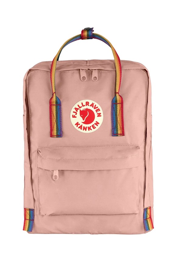 Fjallraven rucsac Kanken Rainbow incape in A4 roz F23620