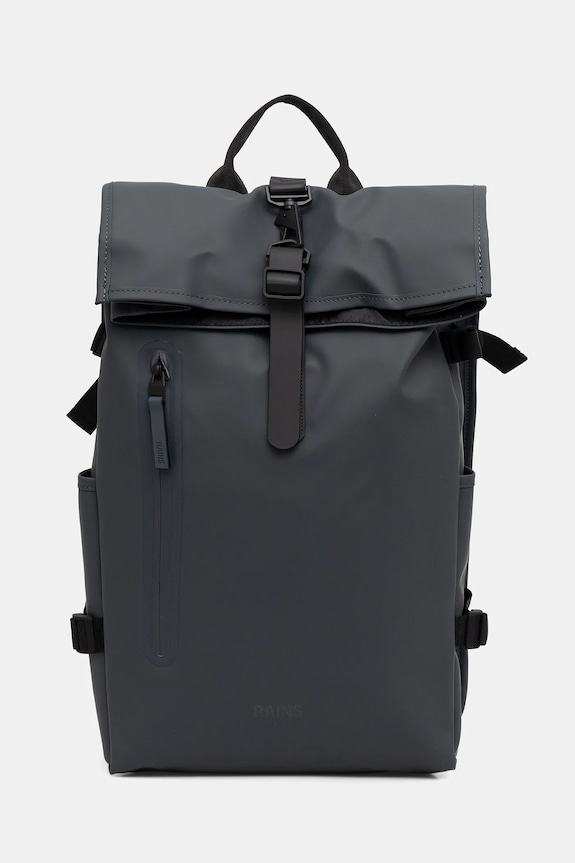 Ruksak Rains 14590 Rolltop Rucksack Large W3 jednofarebný sivá 14590.153