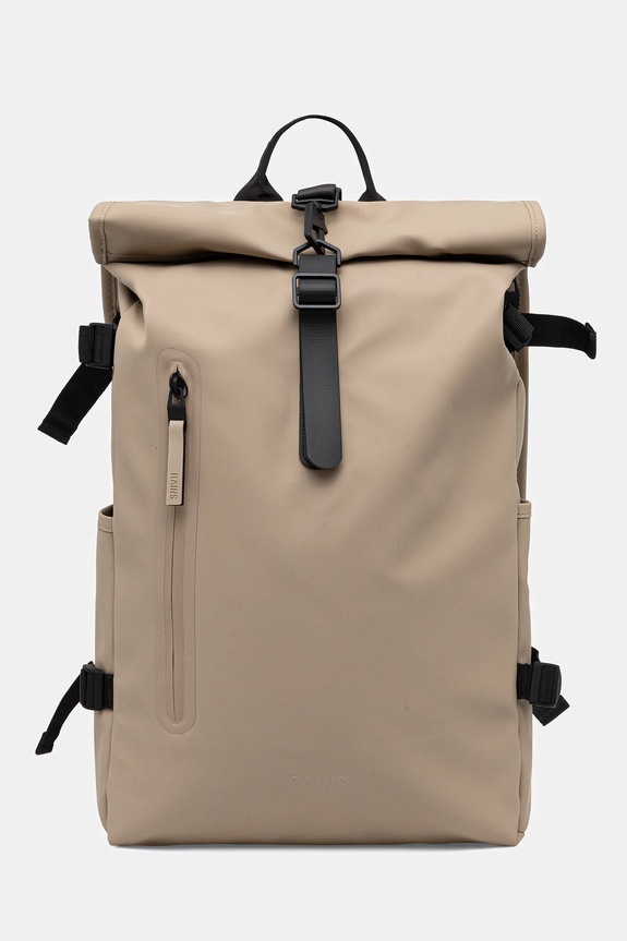 Ruksak Rains 14590 Rolltop Rucksack Large W3 jednofarebný béžová 14590.133