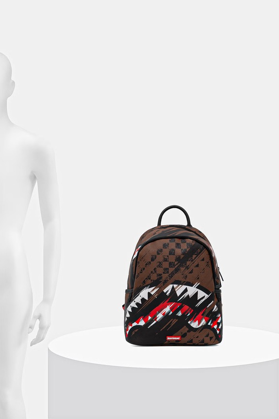 Sprayground rucsac de oraș de damă cu imitație de piele 910B8964NSZ maro