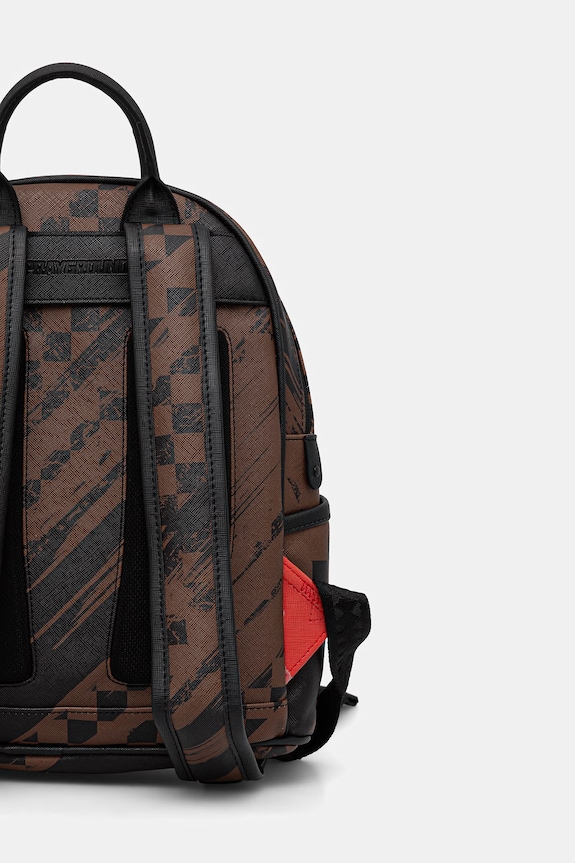 Sprayground rucsac de oraș de damă cu imitație de piele maro 910B8964NSZ