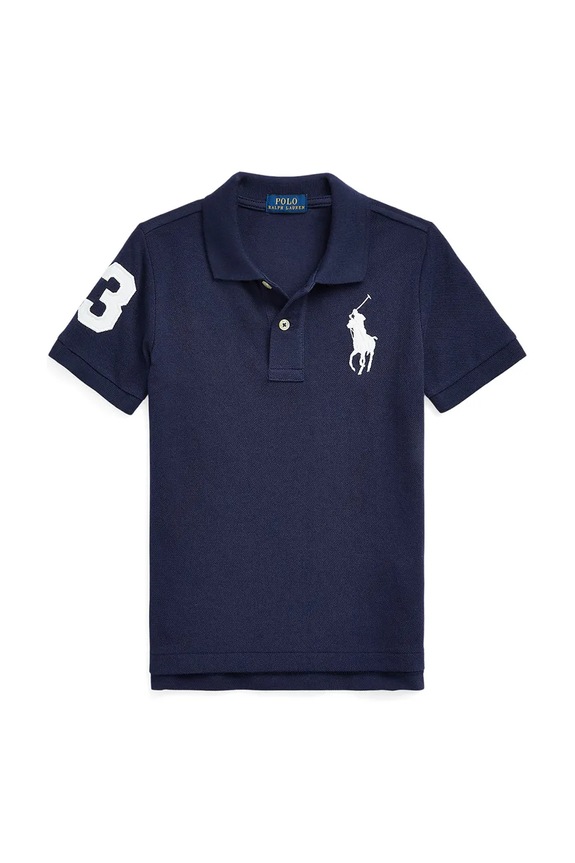 Παιδικά βαμβακερά μπλουζάκια πόλο Polo Ralph Lauren 322670257014 σκούρο μπλε SS26
