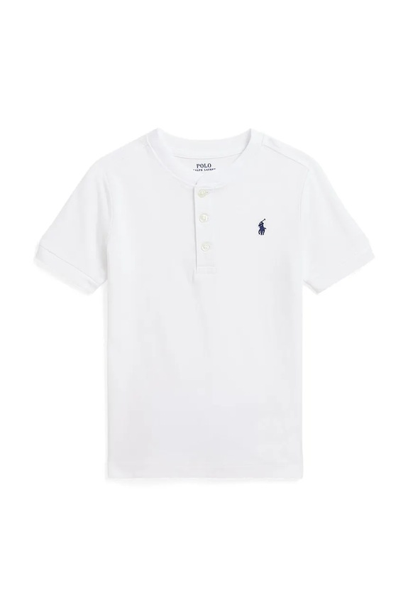 Παιδικά βαμβακερά μπλουζάκια πόλο Polo Ralph Lauren βαμβάκι λευκό 322925323005