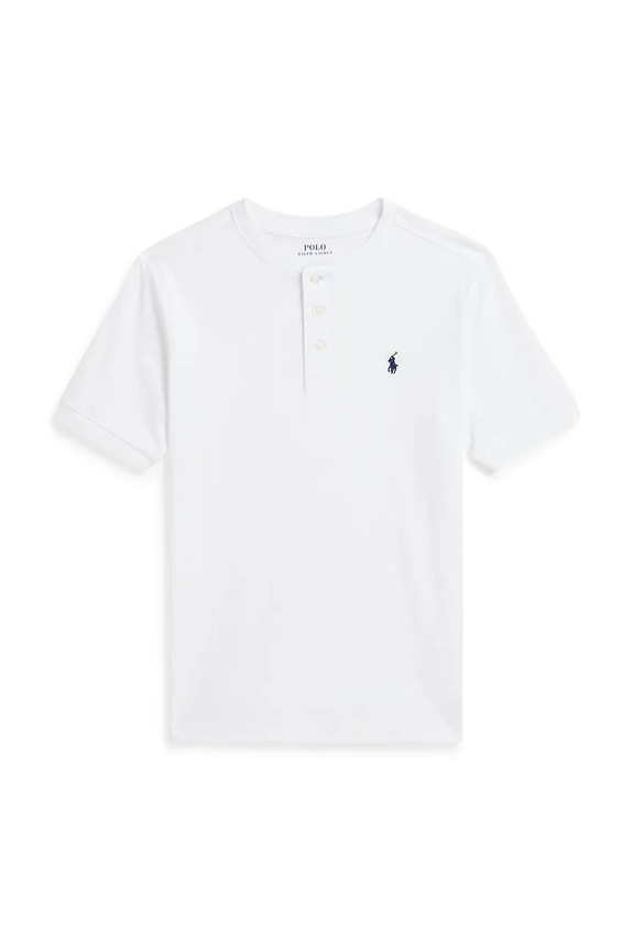 Παιδικά βαμβακερά μπλουζάκια πόλο Polo Ralph Lauren βαμβάκι λευκό 323925323005