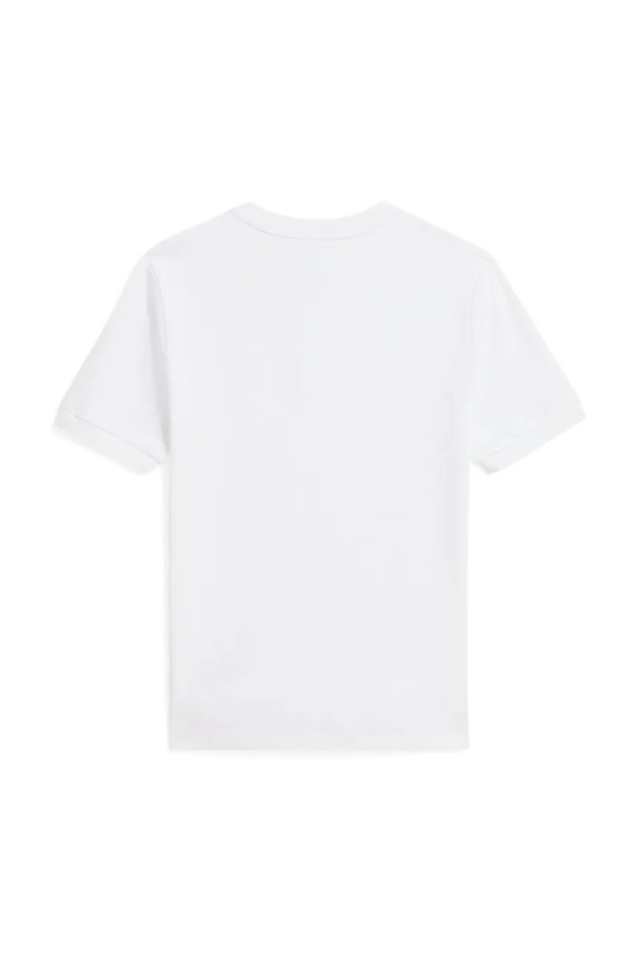 Παιδικά βαμβακερά μπλουζάκια πόλο Polo Ralph Lauren 323925323005 λευκό SS26