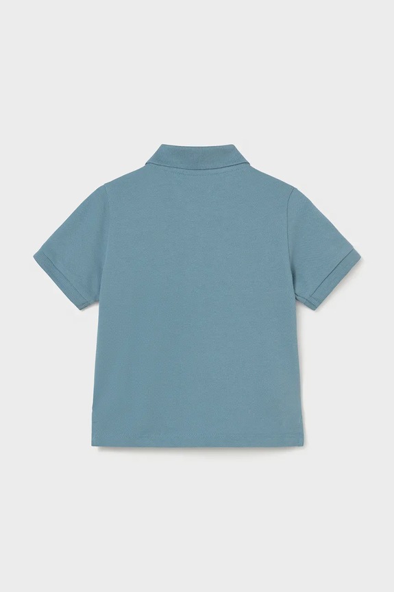 Mayoral polo bawełniane dziecięce 102.3E.Baby.PPY2 niebieski SS26