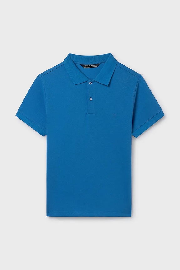 Mayoral tricouri polo din bumbac pentru copii fixat bleumarin 890.7F.Junior.PPY2