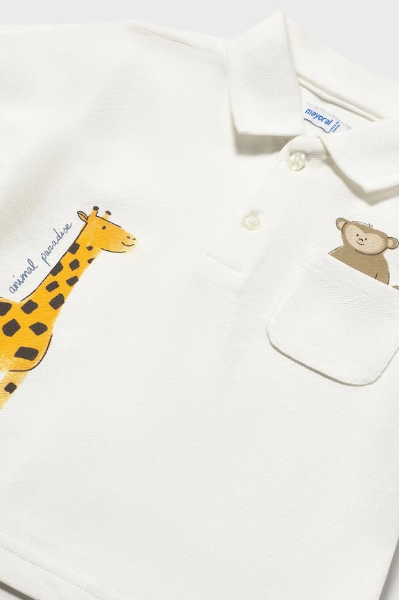 Mayoral polo dziecięce biały 1108.3C.Baby.PPY2