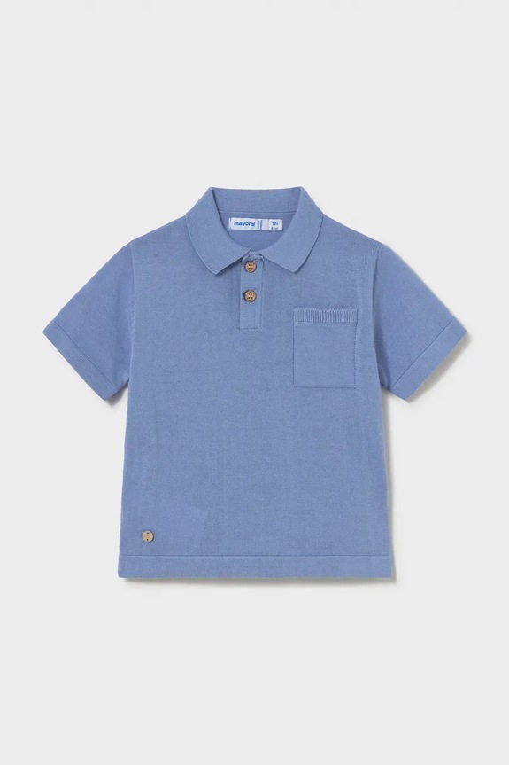 Mayoral tricou polo copii uni albastru 1109.3C.Baby.PPY2