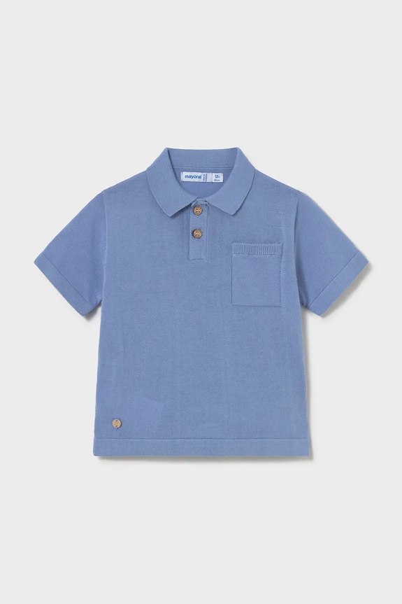 Mayoral tricou polo copii uni albastru 1109.3C.Baby.PPY2