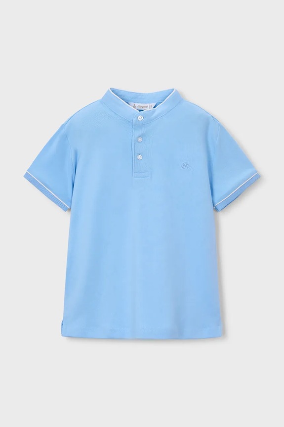 Dětské polo tričko Mayoral s elastanem modrá 3102.5B.Mini.PPY2
