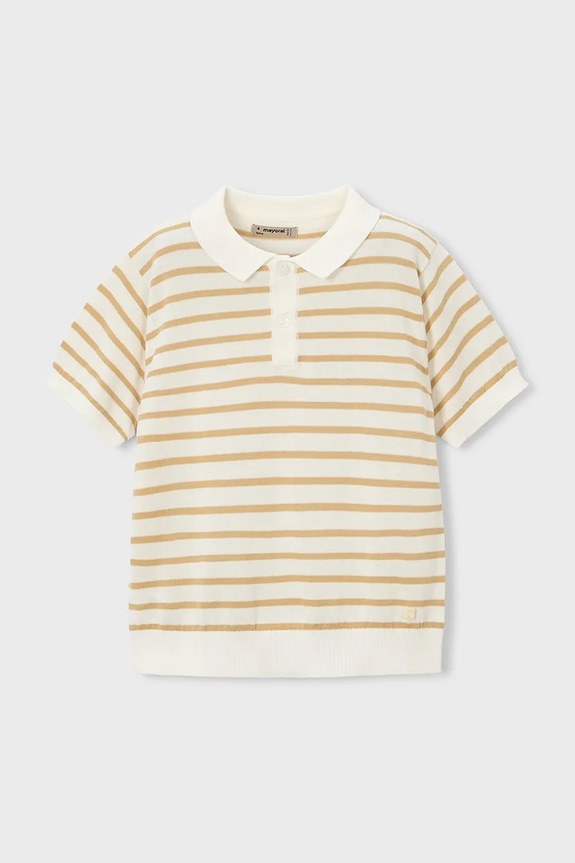 Dječja polo majica Mayoral 3106.5C.Mini.PPY2 bež SS26