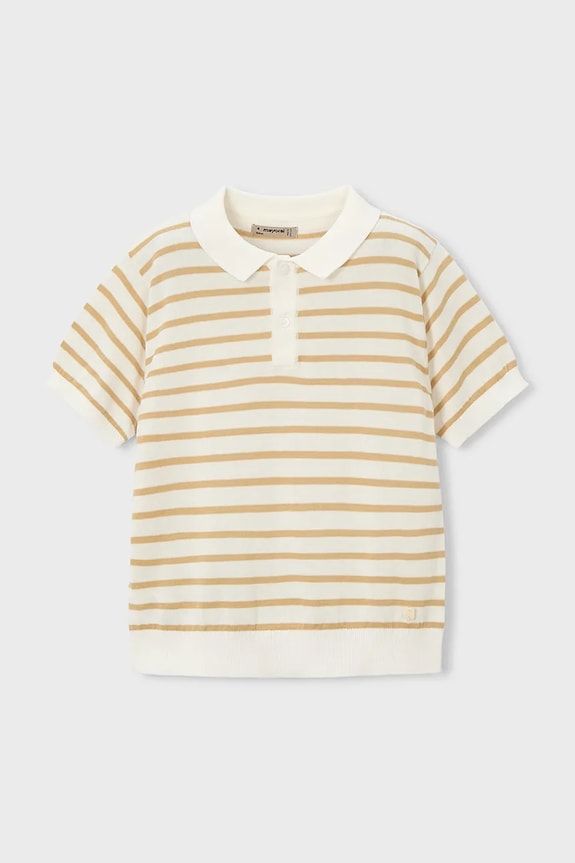 Dječja polo majica Mayoral 3106.5C.Mini.PPY2 bež SS26