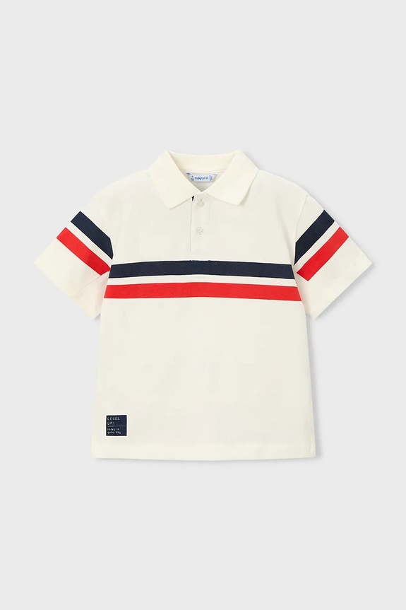 Detské polo tričko Mayoral 3107.5E.Mini.PPY2 biela SS26