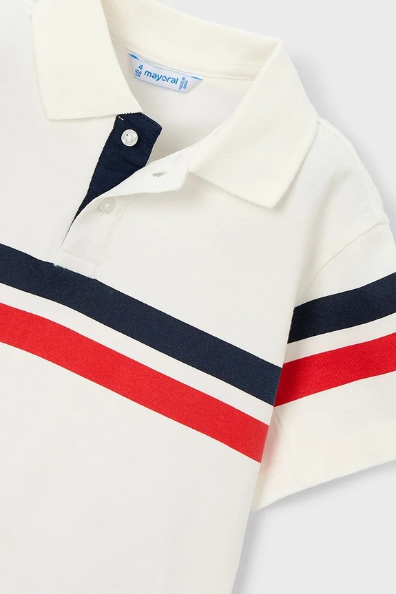 Detské polo tričko Mayoral biela 3107.5E.Mini.PPY2
