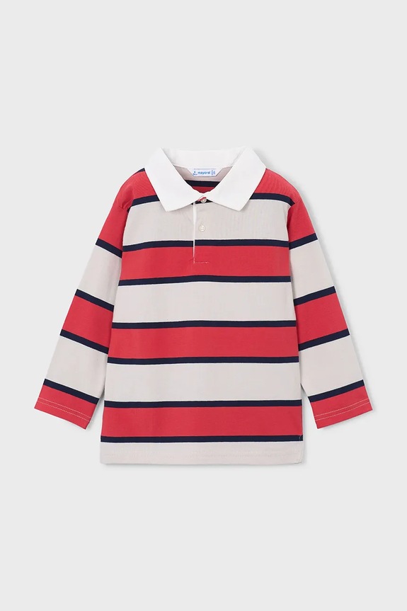 Mayoral longsleeve din bumbac pentru copii 3111.5E.Mini.PPY2 bej SS26
