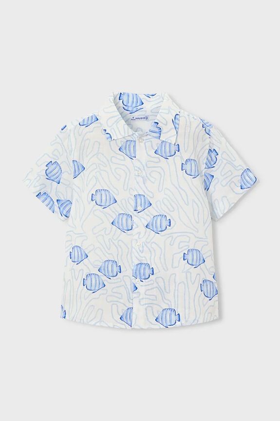 Παιδικό πουκάμισο πόλο Mayoral 3115.5D.Mini.PPY2 μπλε SS26