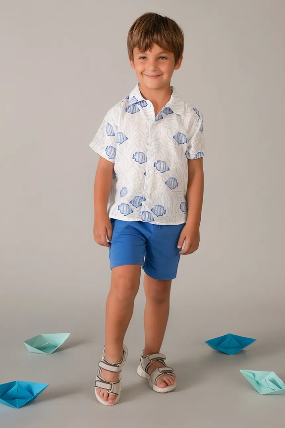 Παιδικό πουκάμισο πόλο Mayoral 3115.5D.Mini.PPY2