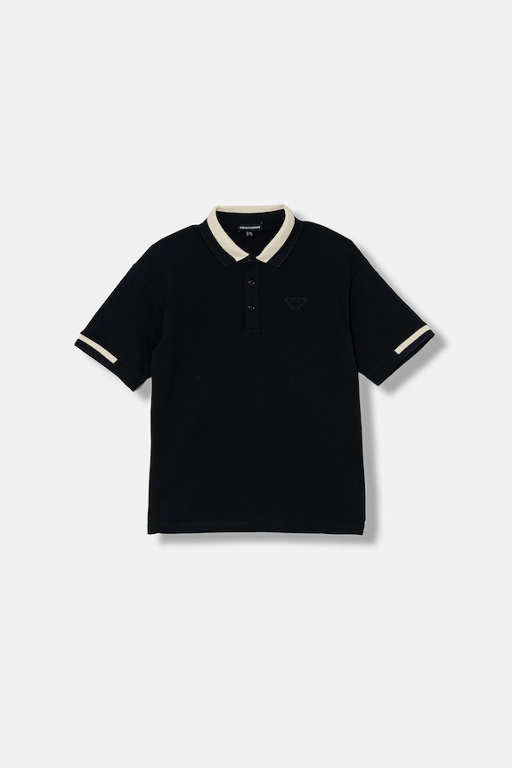 Detské polo tričko Emporio Armani s elastanom tmavomodrá EB001316.AF16641
