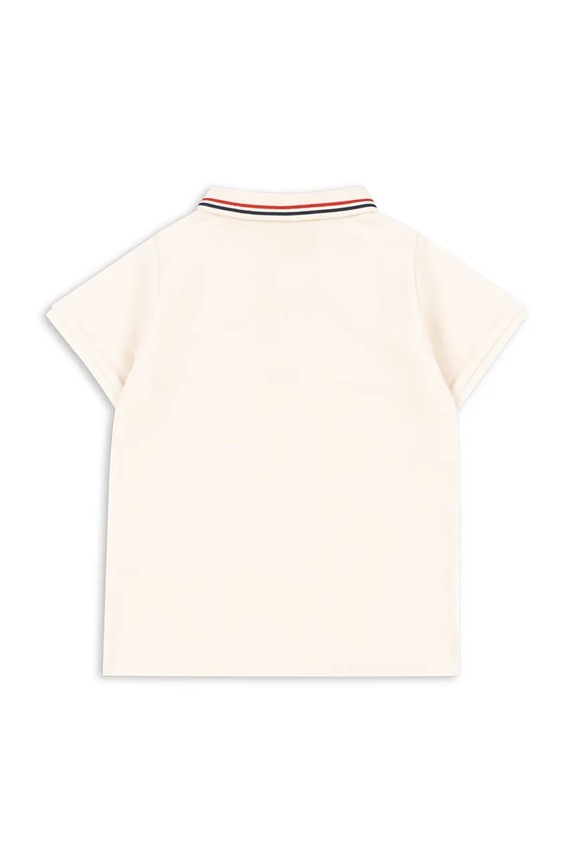 Chłopiec Konges Sløjd polo bawełniane dziecięce FLORIAN POLO SHIRT GOTS KS104814.PPY2 beżowy