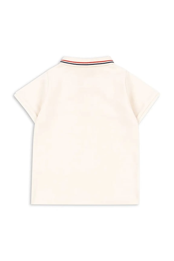 Chłopiec Konges Sløjd polo bawełniane dziecięce FLORIAN POLO SHIRT GOTS KS104814.PPY2 beżowy