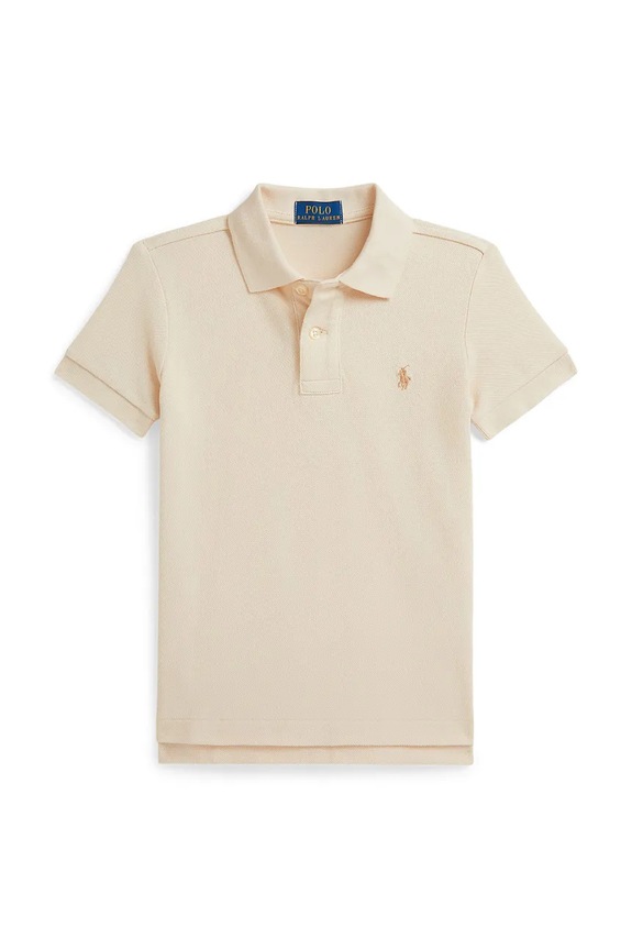 Polo Ralph Lauren tricouri polo din bumbac pentru copii fixat bej 322703632508