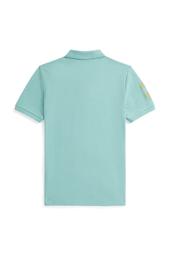 Polo Ralph Lauren T-shirt dziecięcy bawełniany 323703635509 turkusowy SS26