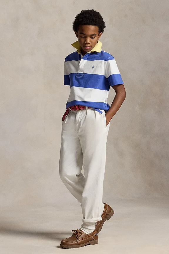 Polo Ralph Lauren tricouri polo din bumbac pentru copii albastru 323A12250004
