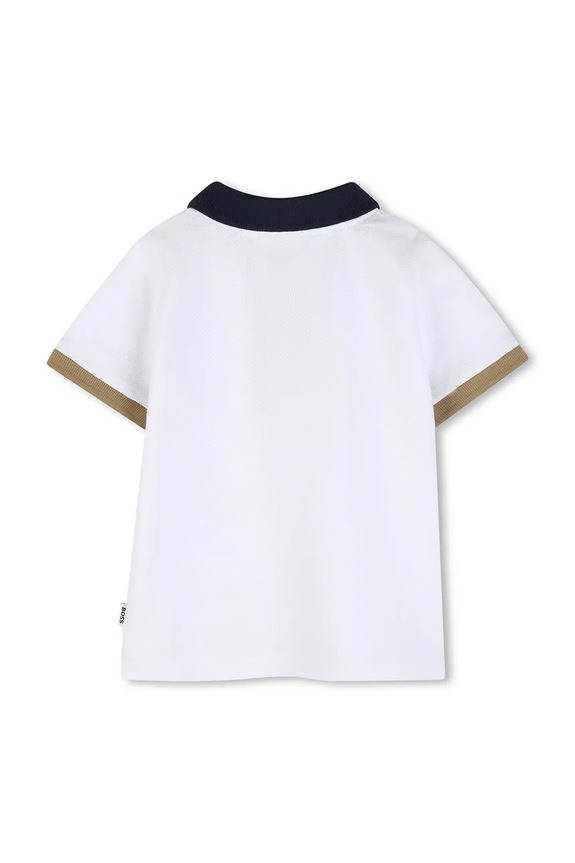 BOSS tricou polo pentru copii J52878.74.81 alb SS26