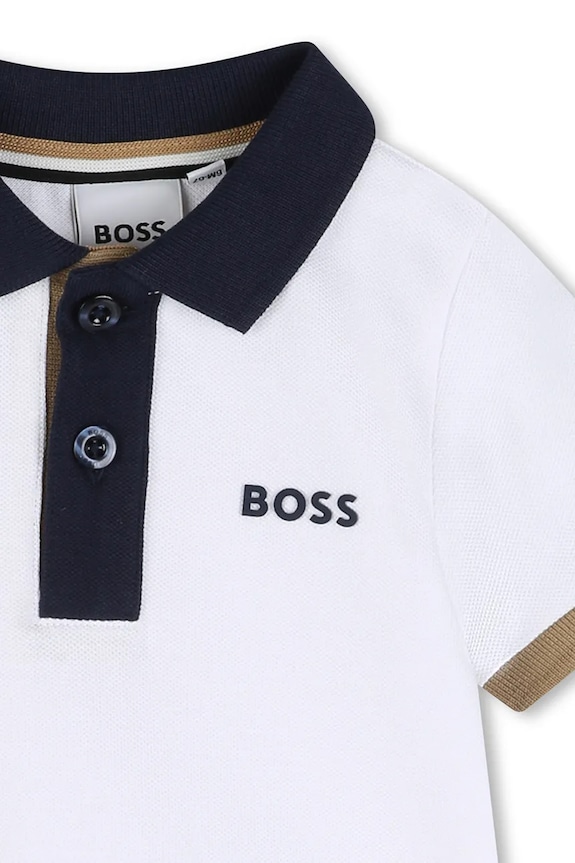 Băieți BOSS tricou polo pentru copii J52878.74.81 alb