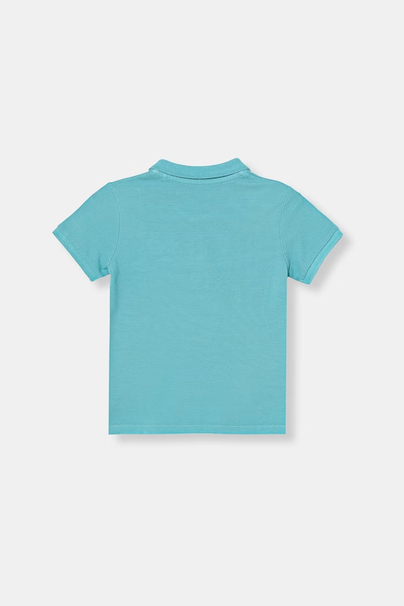 Guess polo pentru copii, din bumbac N6GP01.K9WF4.PPY2.M albastru SS26