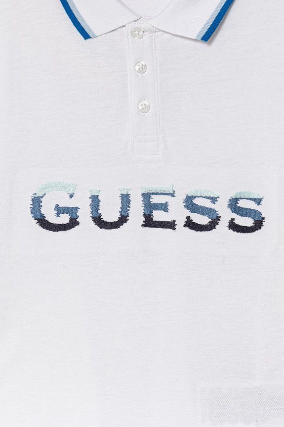 Chłopiec Guess polo bawełniane dziecięce L6GP00.KADZ4.PPY2.M biały
