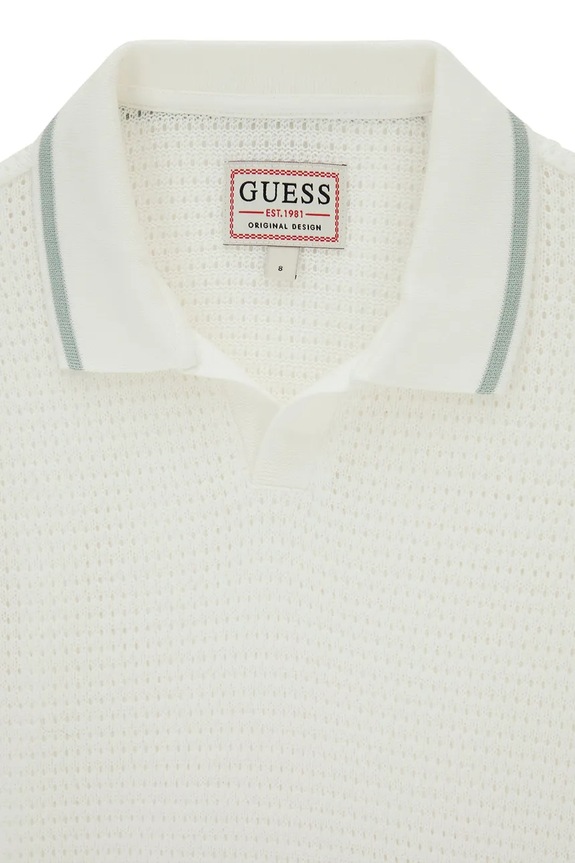 Guess polo dziecięce biały L6GP08.KG520.PPY2.M