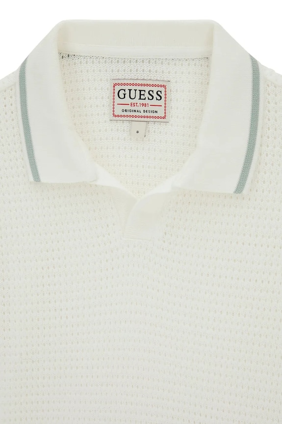 Guess polo dziecięce biały L6GP08.KG520.PPY2.M