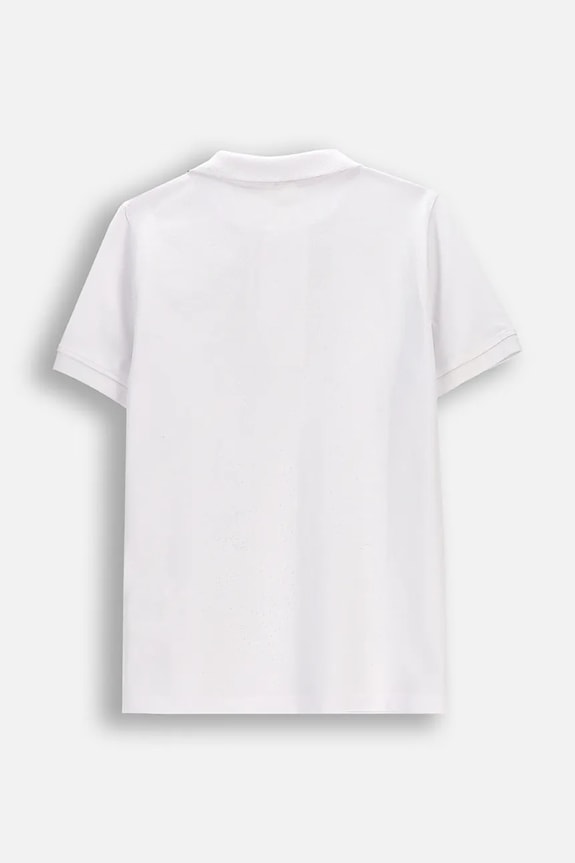Dětská bavlněná polokošile Coccodrillo WC6143601EJB bílá SS26