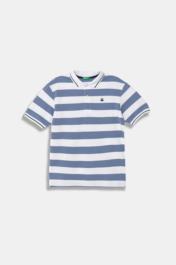 United Colors of Benetton póló gyerek pamut kék 37JJC3023.G.Stagionale