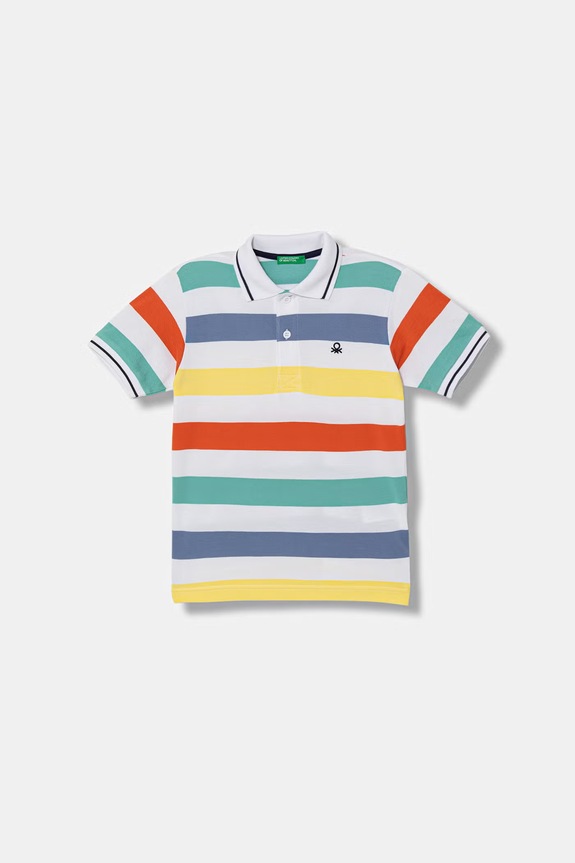 United Colors of Benetton póló gyerek pamut többszínű 37JJC3023.G.Stagionale