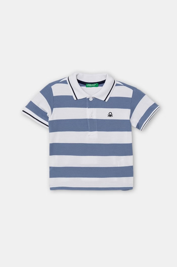 United Colors of Benetton detské bavlnené polo tričko modrá 37JJG3012.P.Stagionale