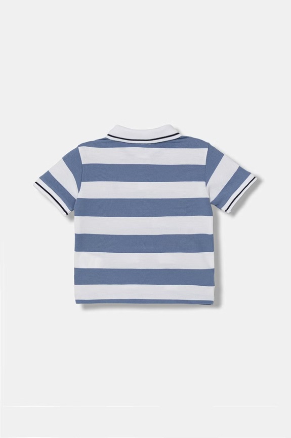 United Colors of Benetton detské bavlnené polo tričko 37JJG3012.P.Stagionale modrá SS26