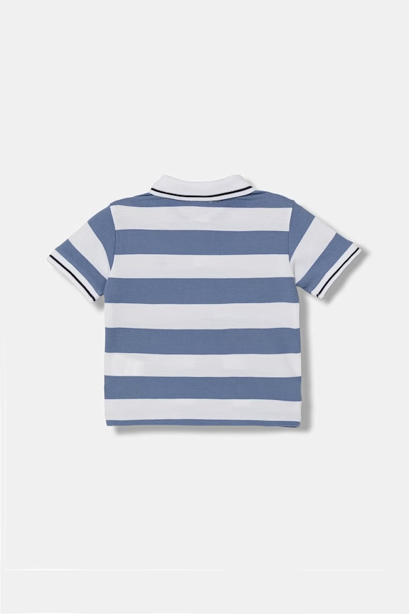 United Colors of Benetton detské bavlnené polo tričko 37JJG3012.P.Stagionale modrá SS26