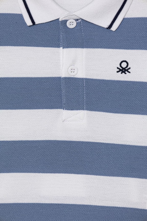 Chlapec United Colors of Benetton detské bavlnené polo tričko 37JJG3012.P.Stagionale modrá