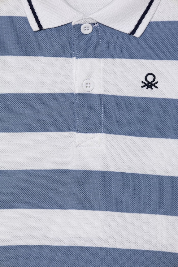 Chlapec United Colors of Benetton detské bavlnené polo tričko 37JJG3012.P.Stagionale modrá