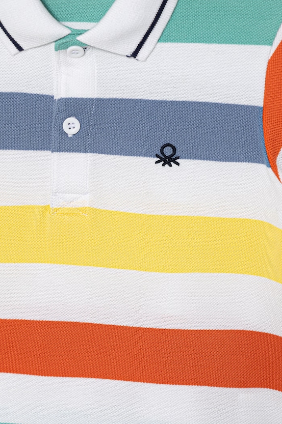 Chłopiec United Colors of Benetton polo dziecięce bawełniane 37JJG3012.P.Stagionale multicolor