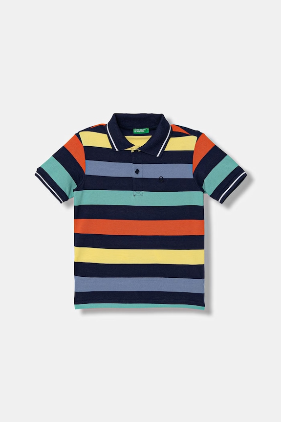 United Colors of Benetton polo dziecięce bawełniane multicolor 37JJG3012.P.Stagionale