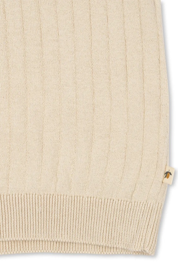 Konges Sløjd πόλο παιδικό βαμβακερό MIO KNIT POLO GOTS μπεζ KS105486.PPY2