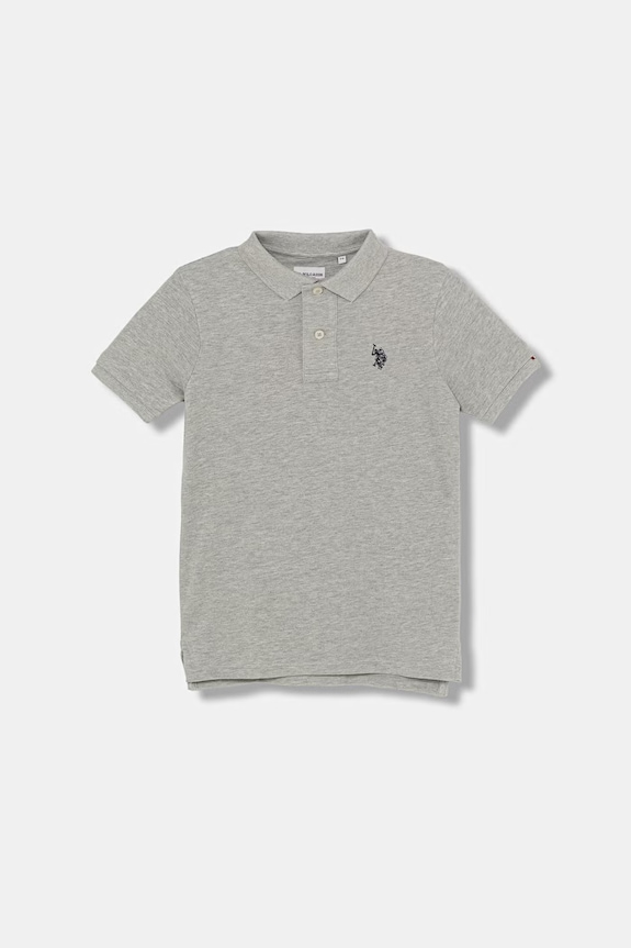 U.S. Polo Assn. polo pentru copii din bumbac USP2369 gri SS26