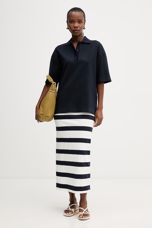 Polo tričko MM by MaxMara ABETAIA 2616951017600 námořnická modř SS26