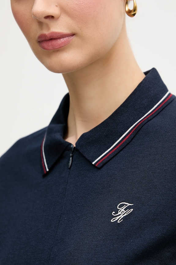 Polo tričko Tommy Hilfiger WW0WW47853 tmavomodrá