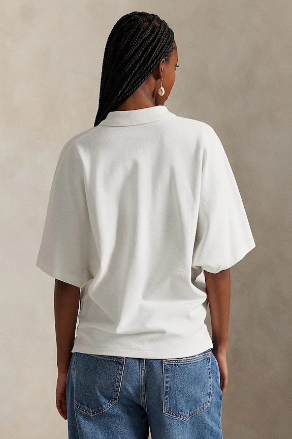 Βαμβακερό μπλουζάκι πόλο Polo Ralph Lauren 211A96270 λευκό SS26