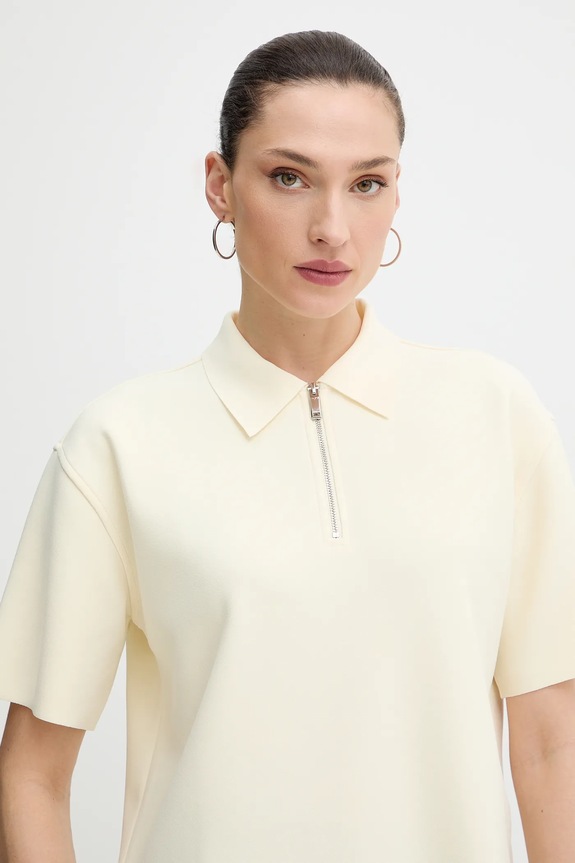 Polo tričko Calvin Klein béžová LV044E241G
